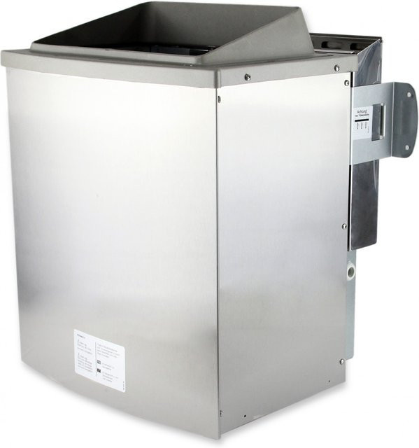 Karibu BioOfen Saunaofen 9 kW mit Verdampfer in Silber aus Edelstahl - Bild 1
