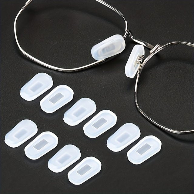 Brillen Reparatur Kit, Gläser Schrauben Kit, Nasenpads, transparent - Bild 1