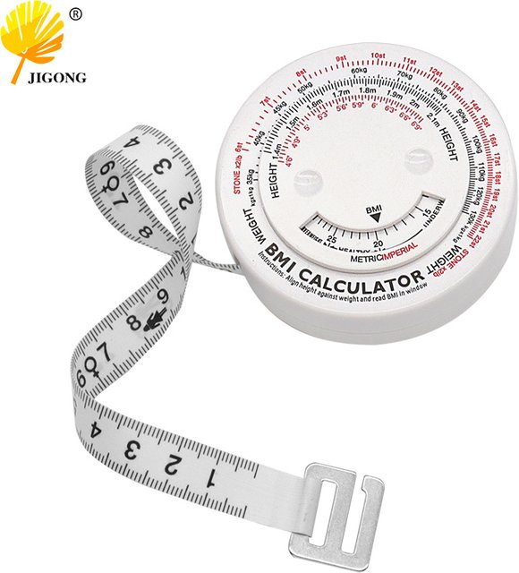 JIGONG BMI Calculator Automatisches Teleskop-Maßband für Körpermaße und Näharbeiten in Zentimetern - Bild 1