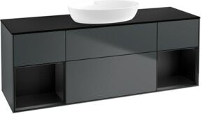 V&B Waschtischunterschrank Finion in Mattblau Lackiert, Breite: 160 cm, Tiefe: 50,1 cm, Höhe: 50,1 cm - Bild 1