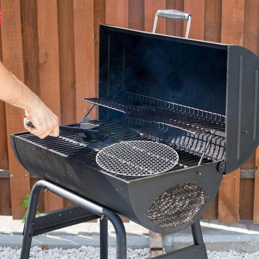 Jianyou BBQ-Gitterrost aus Edelstahl in Silber, 26 cm Durchmesser - Bild 4