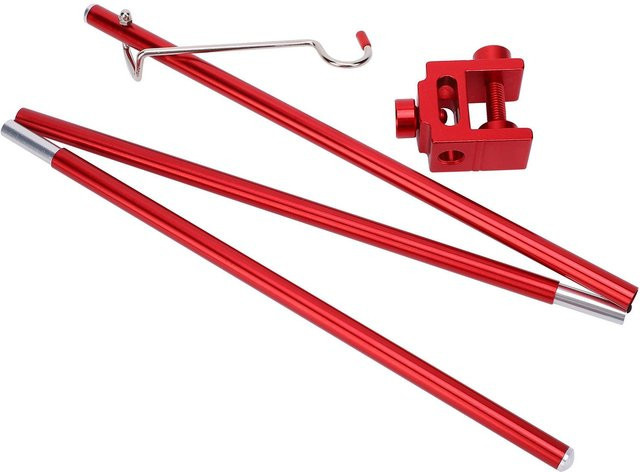 Fishine Outdoor Camping Lichtstange aus Aluminiumlegierung, tragbarer Lampenhalter, Rot - Bild 1