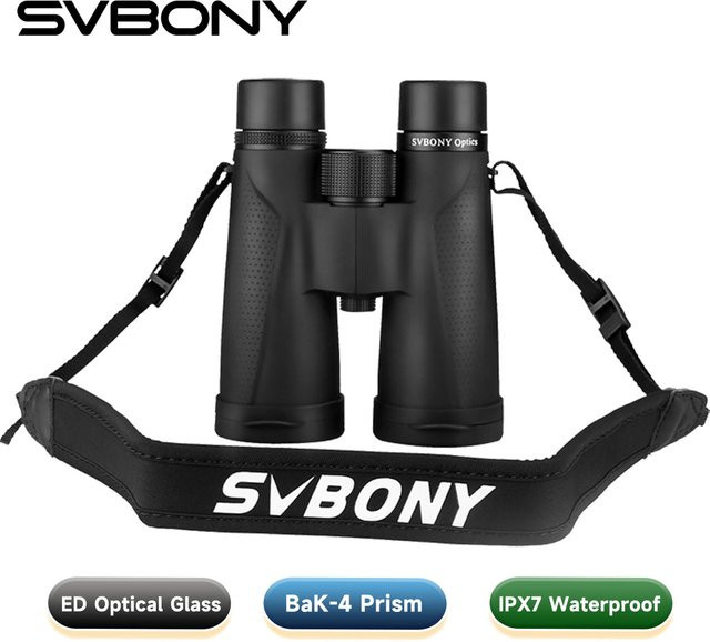 Svbony SV202 Wasserdichtes ED Fernglas 8x42/10x42 mit BAK4 Prisma in Schwarz - Bild 1