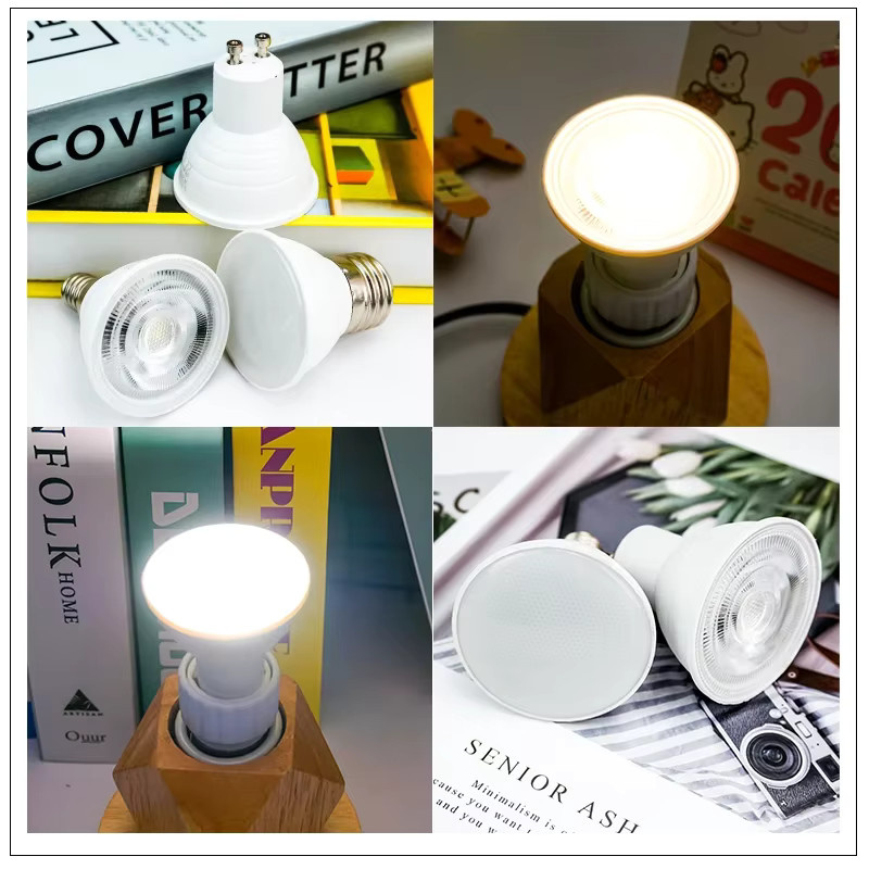 LATTUSO LED Strahler COB Spotlampe Cold White 6 W mit E27 E14 MR16 GU10 Fassung und 24 bis 120 Grad Abstrahlwinkel - Bild 2