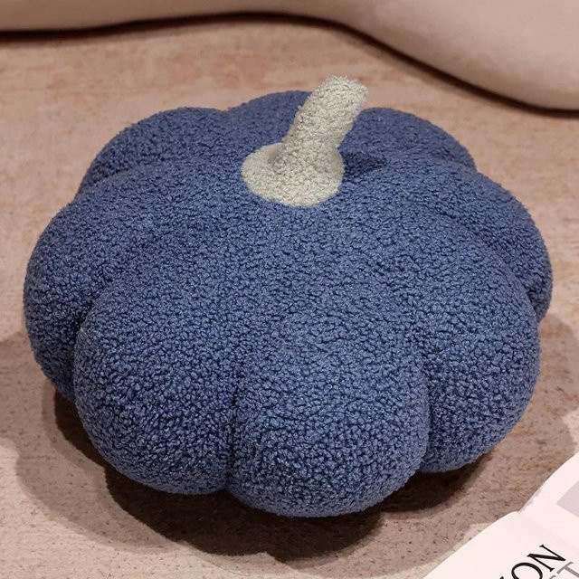 Kürbis Kissen Plüsch Spielzeug, Grau, 20cm, ab 14 Jahre - Bild 1