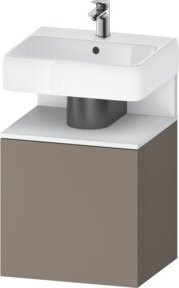 Duravit Waschtischunterschrank Qatego in Weiß matt mit Ausführung links B/T/H: 49 x 42 x 64,5 cm - Bild 1
