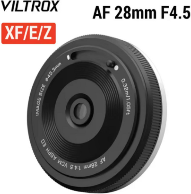 Viltrox AF 28mm F4.5 Vollformat Autofokus Objektiv für Sony E, Fujifilm X und Nikon Z Serie in Schwarz - Bild 1