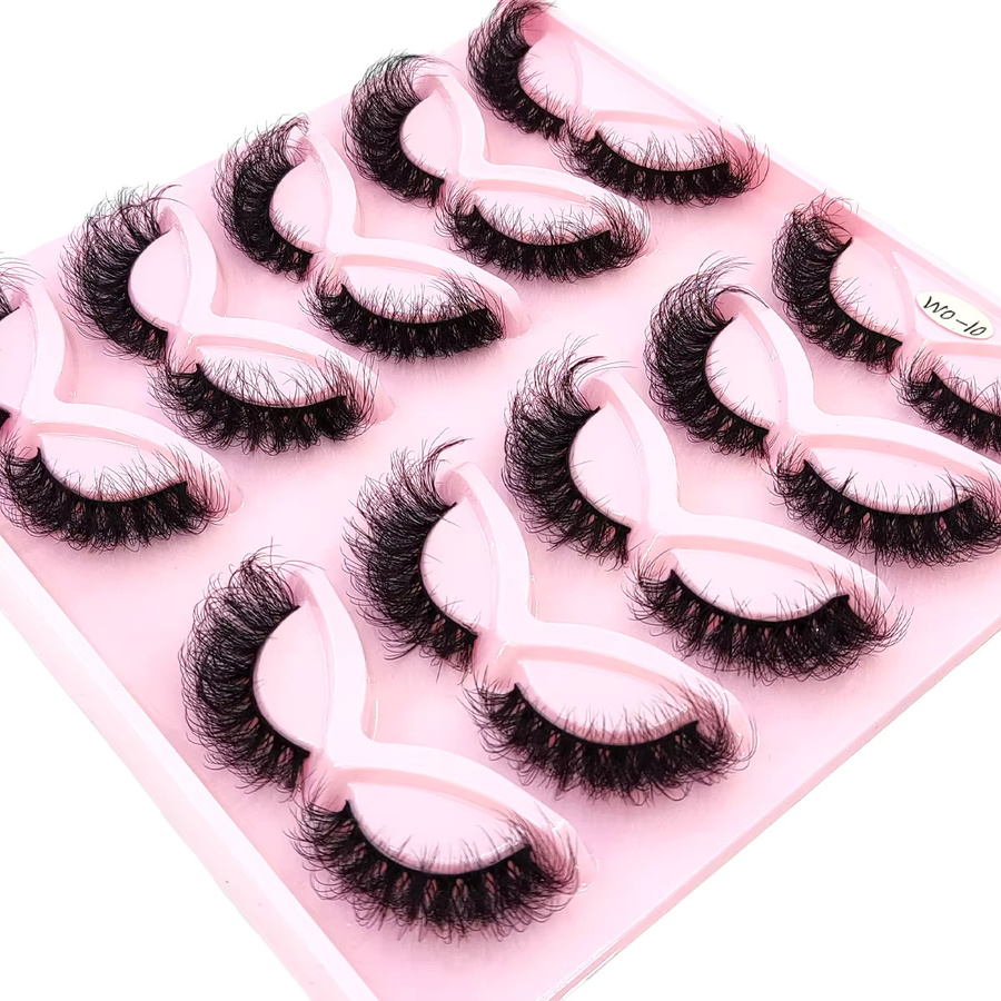 AMSDCN Falsche Wimpern, Black, Unisex, 10 Paar - Bild 4