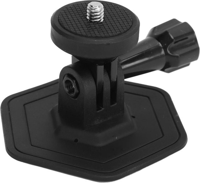 Fishine Flexible Klebehalterung für Action Kamera, Basis für Insta360 Black und Action 4, Farbe: Black - Bild 1