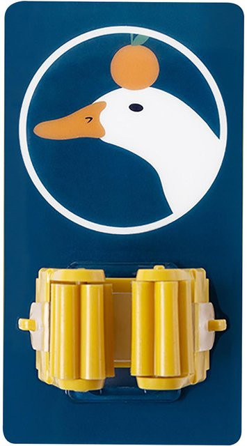 GoolRC Wandmontierter Mopp-Clip in Gelb mit starker Adsorptionskapazität und wasserdichtem Rollendesign als Besenhalter für das Badezimmer - Bild 1