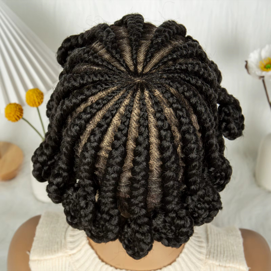 KIMA Bantu geflochtene Perücke, synthetisch, Lace Front, Damen - Bild 3