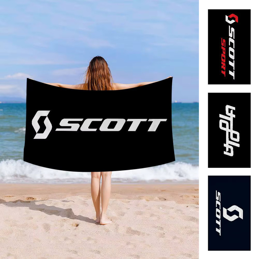 Scott Anime Strand-Schwimmhandtuch für Kinder in Schwarz aus Baumwolle - Bild 4