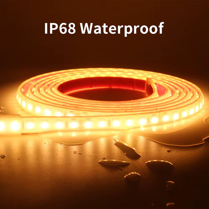 MJJC LED-Streifenlicht Warmweiß, 24 V, IP68 wasserdicht, SMD 2835 mit 120 LEDs, 1 m Länge - Bild 2