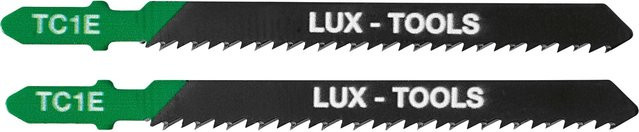 LUX-TOOLS Stichsägeblätter für Holz und Kunststoff mit T-Schaft, HCS-Stahl, 75 mm - Bild 1