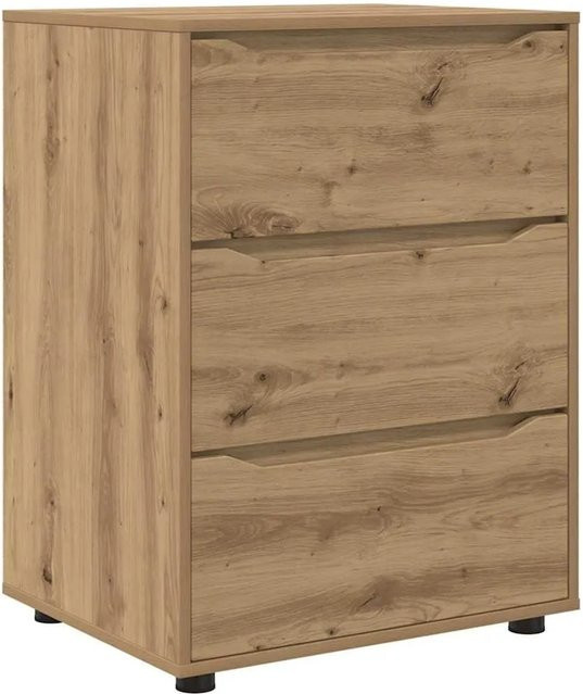 vidaXL Aufbewahrungsschrank Artisan-Eiche in Braun, B/T/H: 60 x 48 x 81 cm - Bild 1