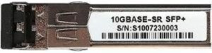 Alcatel-Lucent SFP+ Transceiver-Modul 10GBase-SR, LC-Anschluss, 850 nm, bis zu 300 m Reichweite, Farbe: Silber - Bild 1