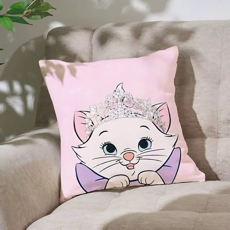 52TOYS AristoCats Kissenbezug mit Muster in Pink, quadratisch, Breite: 40 cm, Höhe: 40 cm - Bild 4