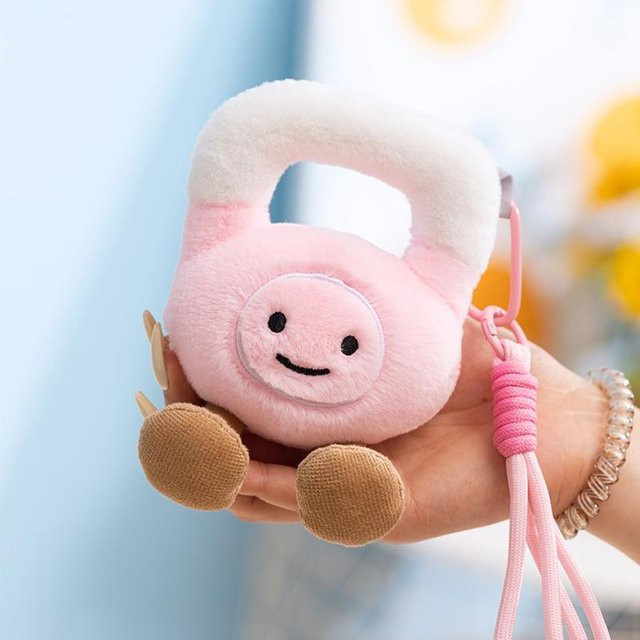Yiran toy Anhänger Plüschtiere, Rosa Gelb, Unisex - Bild 1