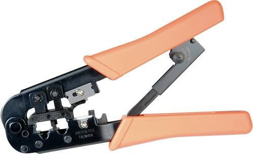ROTRONIC-SECOMP Crimpzange für RJ11, RJ12 und RJ45 in Orange aus Stahl und Metall - Bild 1