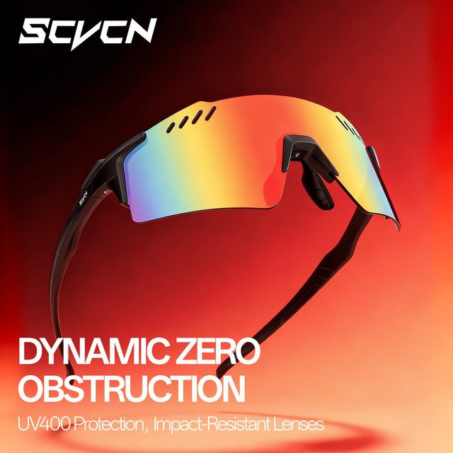 SCVCN Sportsonnenbrille, Photochrome, Unisex, Kunststoff - Bild 1