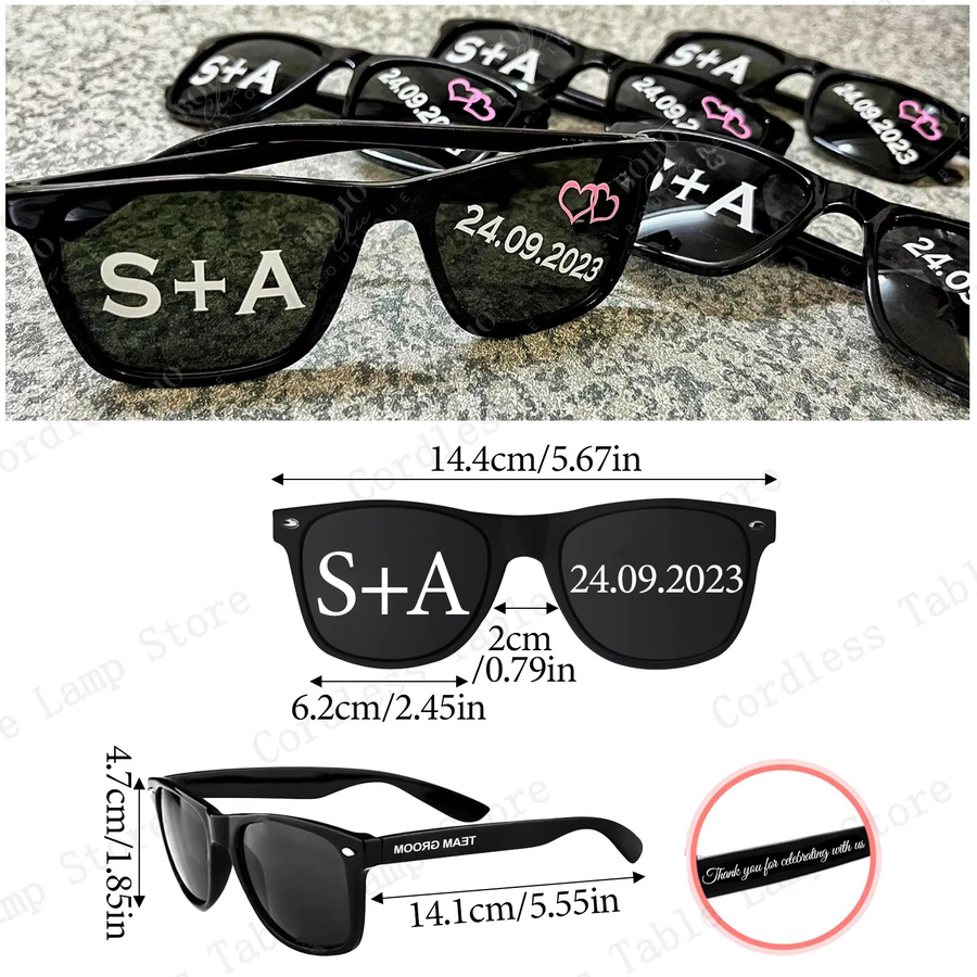 XMSJ Sonnenbrille, Vollrand, Square, Kunststoff, weiß, schwarz - Bild 5