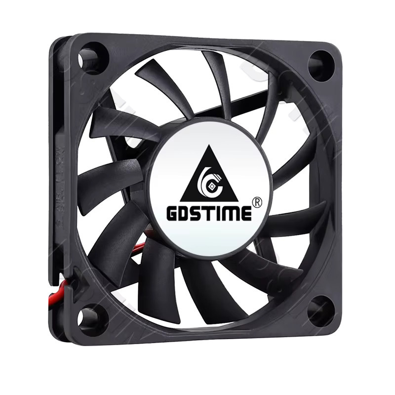 Gdstime 6010 PC-Lüfter mit Dual-Kugellager, USB-Anschluss, Schwarz, B/T/H: 60 x 60 x 10 mm - Bild 2