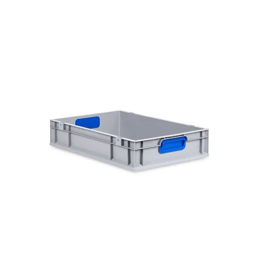 PROREGAL Eurobox Nextgen Color Transportbox mit Griffen und glattem Boden, Blau, H x B x T: 12 x 40 x 60 cm, 23 Liter - Bild 2