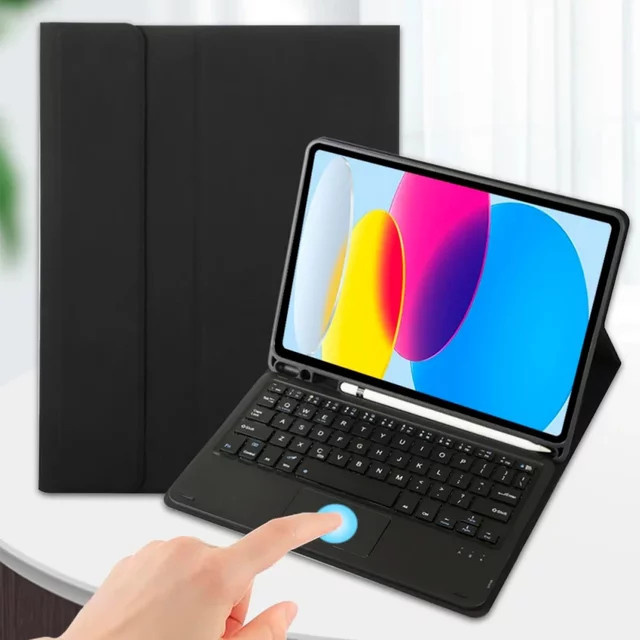 Qukam Bluetooth-Tastatur und Schutzhülle in Schwarz für iPad Pro, iPad Air und iPad Mini - Bild 1