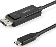 StarTech.com USB-C auf DisplayPort 1.2 Kabel, bidirektional, 4K, Schwarz, Länge: 2 m - Bild 1