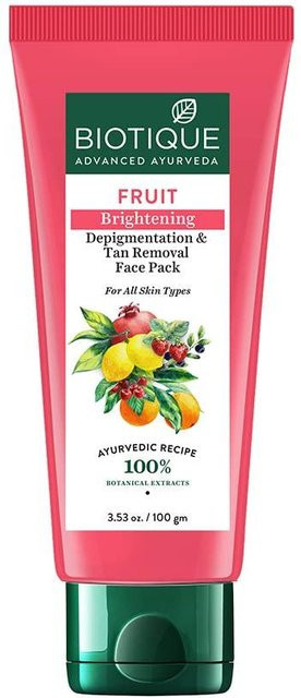 Biotique Fruchtaufhellende Gesichtsmaske, 100g, für empfindliche Haut - Bild 1