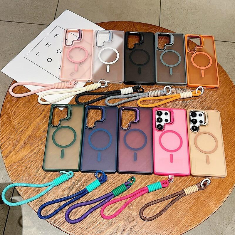Magnetische Armband-Handyhülle für Samsung Galaxy S24 S25 S26 Ultra und weitere Modelle mit Linsenhalter-Abdeckung - Bild 2