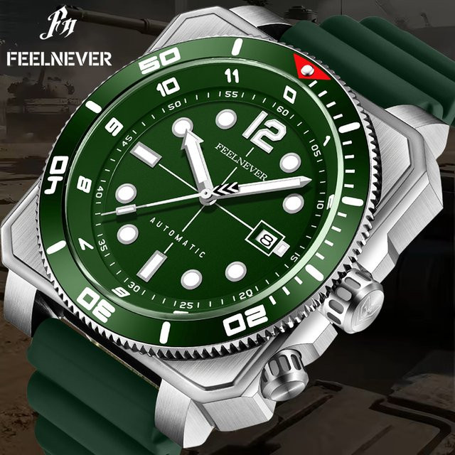FEELNEVER Armbanduhr Automatik, Edelstahl, Saphirglas, Herren - Bild 1