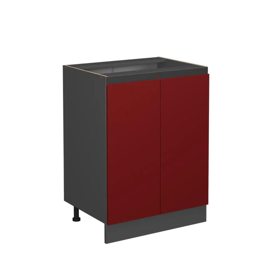 Vicco Küchenunterschrank R-Line J-Shape in Anthrazit und Rot, modern - Bild 3