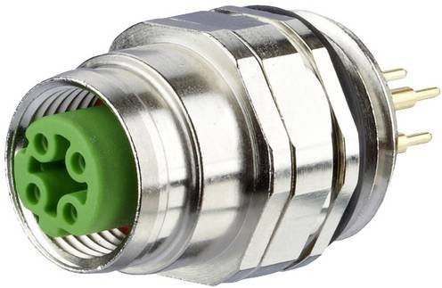 Metz Connect MMW360A1A1 Leiterplattenbuchse mit 4 Polen in Grün und Silber - Bild 1