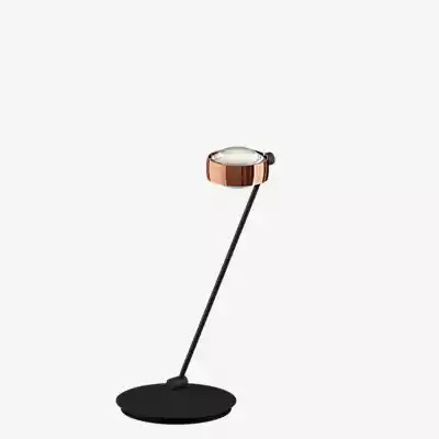 Occhio Sento Tavolo 60 D LED Tischleuchte in Schwarz Matt mit Roségold Kopf und warmweißem Licht 3.000 K