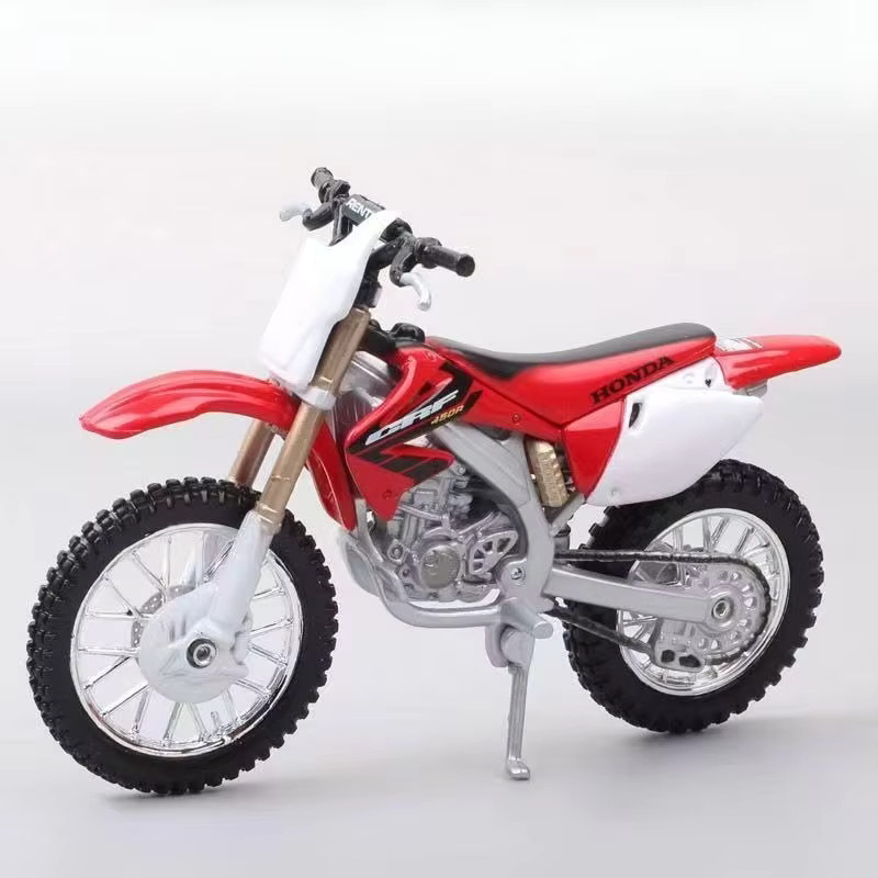 Bburago Honda CRF450R, Motorradmodell, 1:18 Maßstab, Rot, Metall - Bild 5
