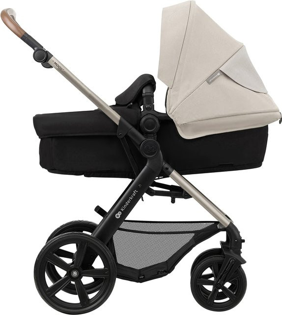 KINDERKRAFT 3-in-1 Kinderwagen MOOV 2 Classic in Grau mit Federung und verstellbarem Griff - Bild 1