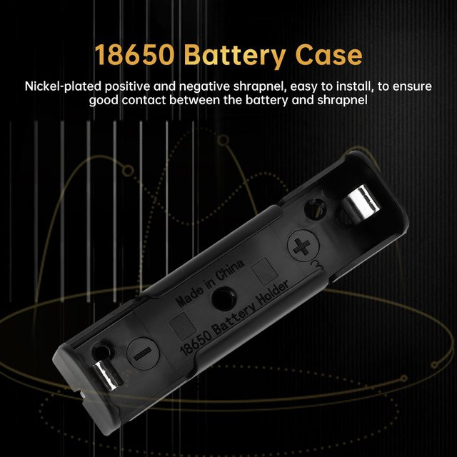 Feuerfestes Batteriegehäuse für 18650 und 21700 Akkus aus PC + ABS in Schwarz für DIY Power Bank Projekte inklusive Schrapnell - Bild 1