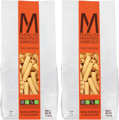 Mancini Maccheroni Hartweizen 2 x 500 g - Bild 1