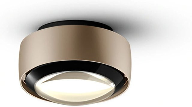 Occhio VOLT LED-Deckenstrahler Contour C80 in Gold Matt mit Schwarz Glänzendem Glas, dimmbar, 2700K - Bild 1