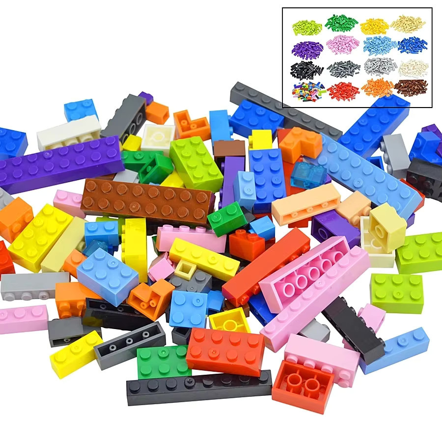 Leduo Gemischte Dicke Figur Bausteine, 104-teiliges Set, Bunt / Mehrfarbig - Bild 2