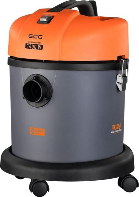 ECG VM 3140 Hobby Nass-/Trockensauger in Orange mit 1400 Watt, HEPA Filter und teleskopischem Stahlrohr - Bild 2