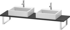 Duravit L-Cube Compact Waschtischkonsole in Grau, B/T: 80 x 48 cm - Bild 1