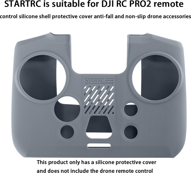 STARTRC Silikonhülle für DJI RC PRO2 Fernbedienung in Grau, sturzsicher und rutschfest - Bild 1
