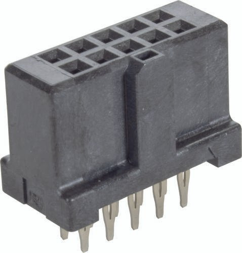 HARTING Federleiste 09195106829 aus Messing in Schwarz mit 2 Reihen - Bild 1
