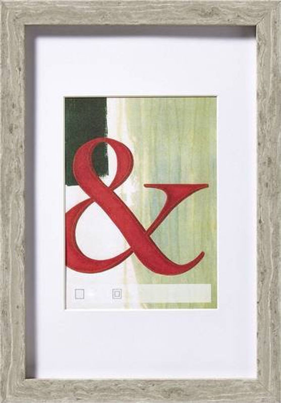 Walther Design EA040D Bilder Wechselrahmen Grau mit Passepartout für Papierformat 20 x 27 cm - Bild 1