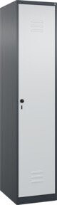 C+P Spind Classic PLUS Spind mit 1 Abteil und mittiger Trennwand in Anthrazitgrau und Lichtgrau, H x B x T: 185 x 40 x 50 cm - Bild 1