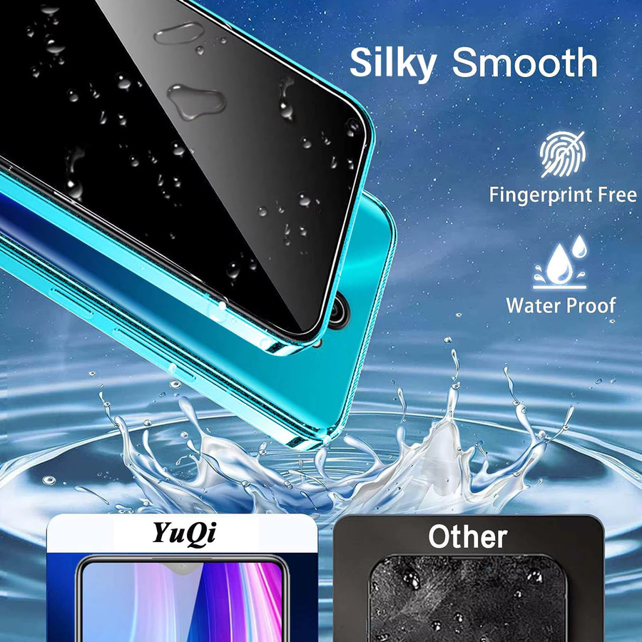 Xiaomi Anti-Spionage-Displayschutz aus gehärtetem Glas für Redmi Note 8 Pro mit Sichtschutz und Kratzschutz - Bild 5