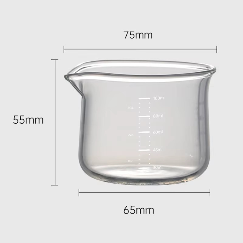 COOKER KinG Messbecher aus Klarglas für Kaffee und Milch, 100 ml, transparent - Bild 5