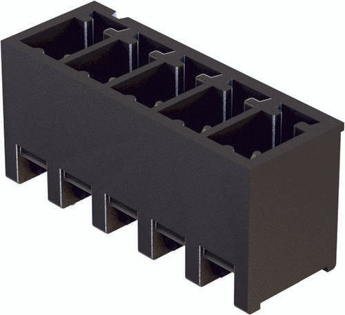 HARTING Grundleiste 14121015001000 Schwarz, 1 Reihe - Bild 1